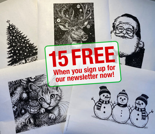 15 Christmas Gel Print Image Transfers for Holiday Card Making