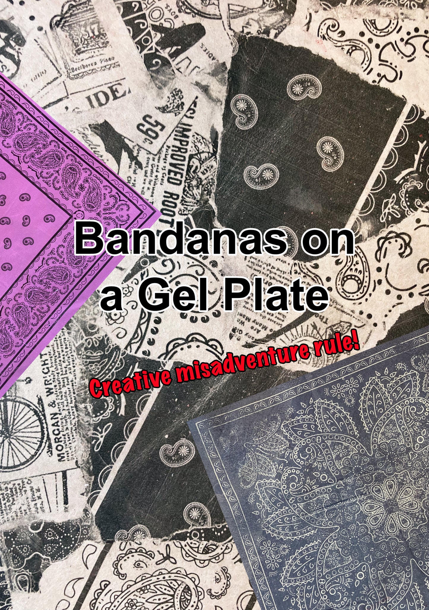 Bandanas on a Gel Plate Video: 8 Bandana Bundle