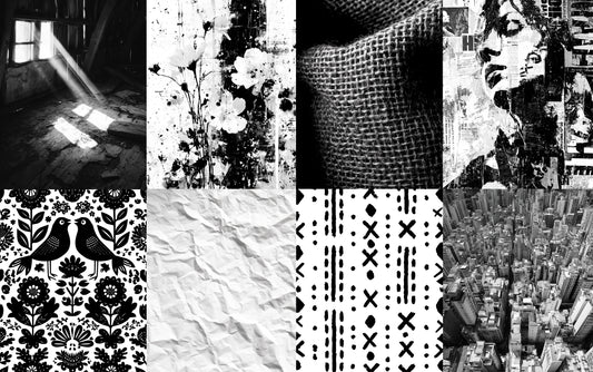 63 Backgrounds & Patterns Mixed Bundle for Gel Print Image Transfers