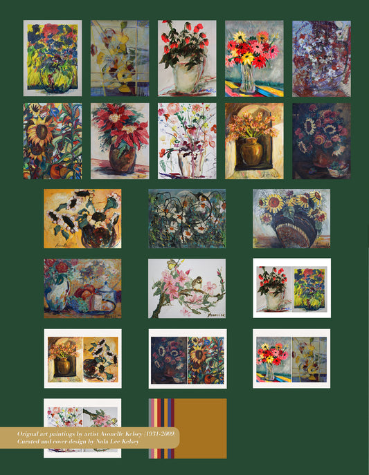 Floral Fine Art Paintings for Collage, Scrapbooking and Beyond
