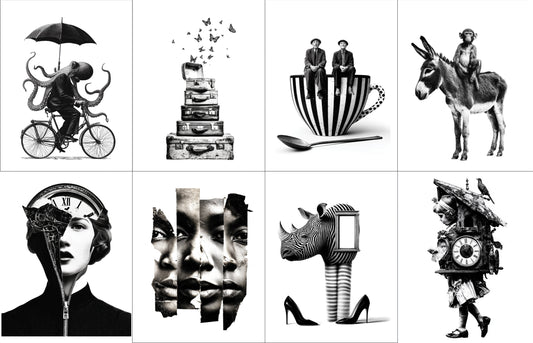 85 Surreal Elements for Gelli Plate Image Transfers