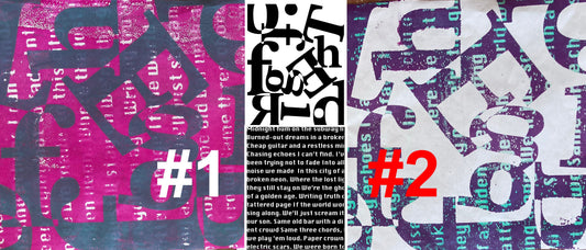 Double Exposure Gel Plate Transfers: Layering Order Considerations