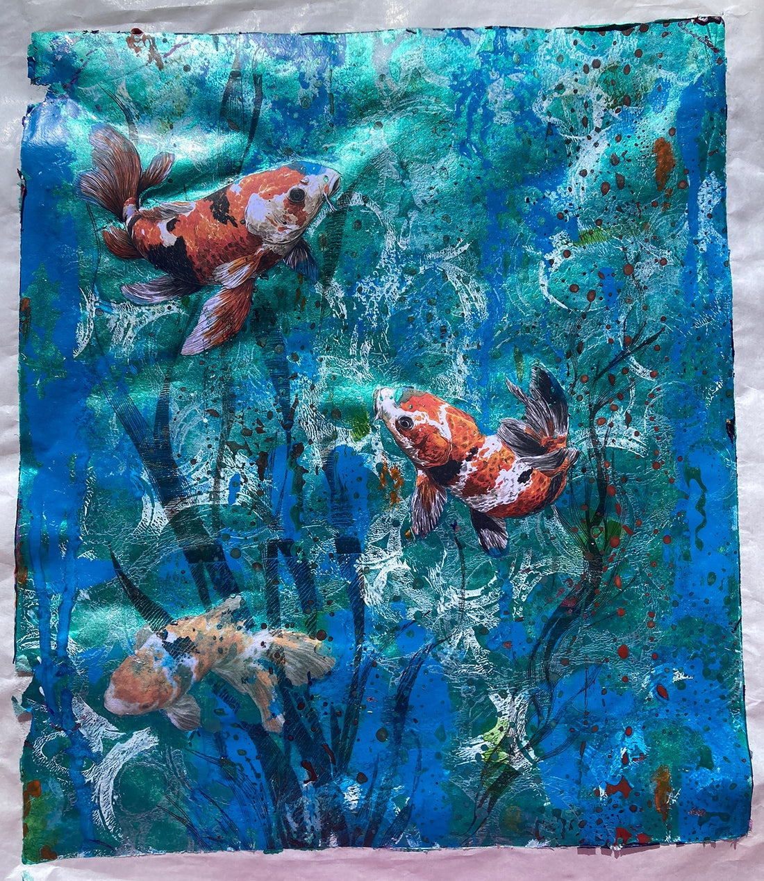 Koi Collage, Inkjets and Depth of Field