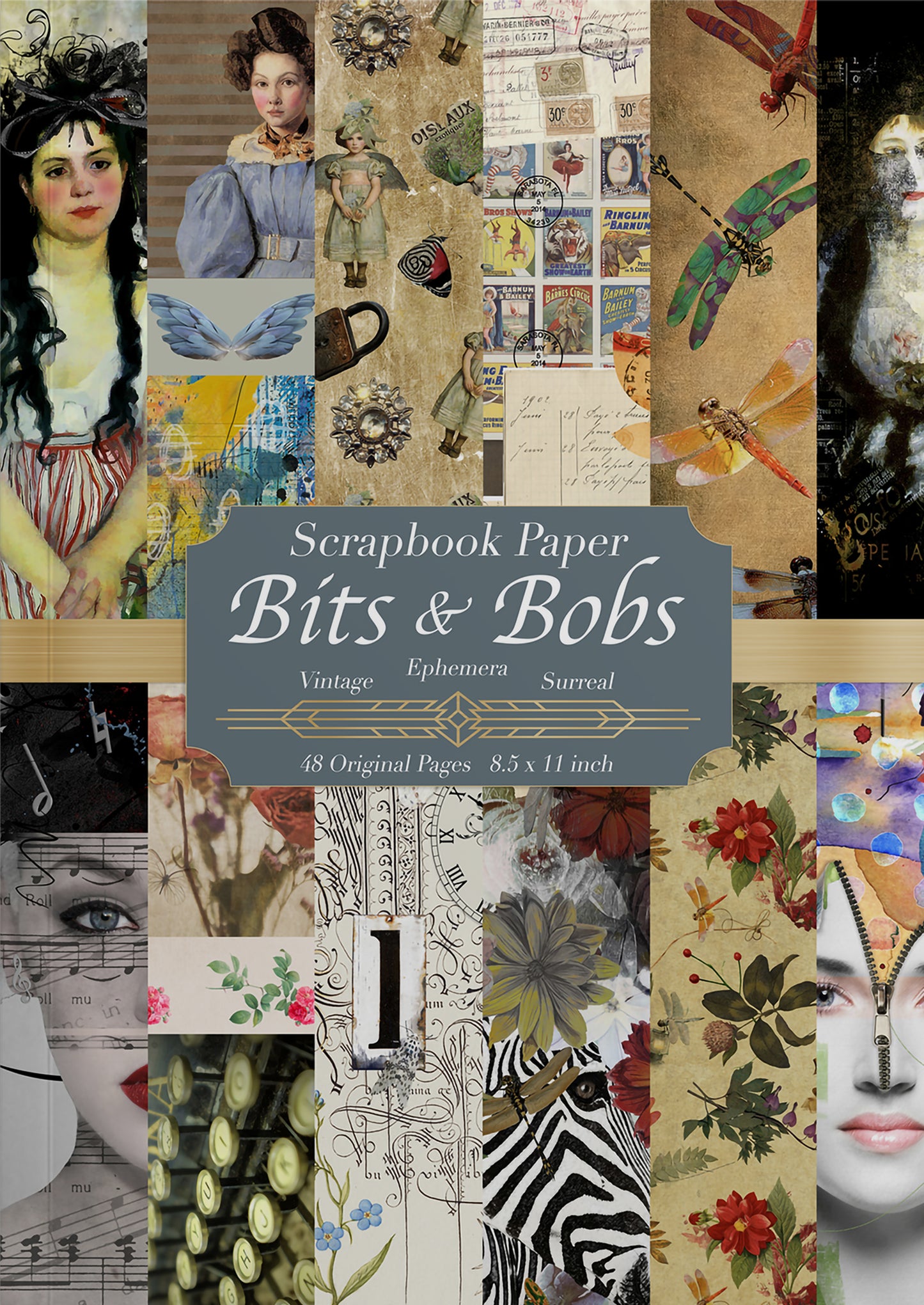 Bits and Bobs Printable Collage & Scrapbooking Papers