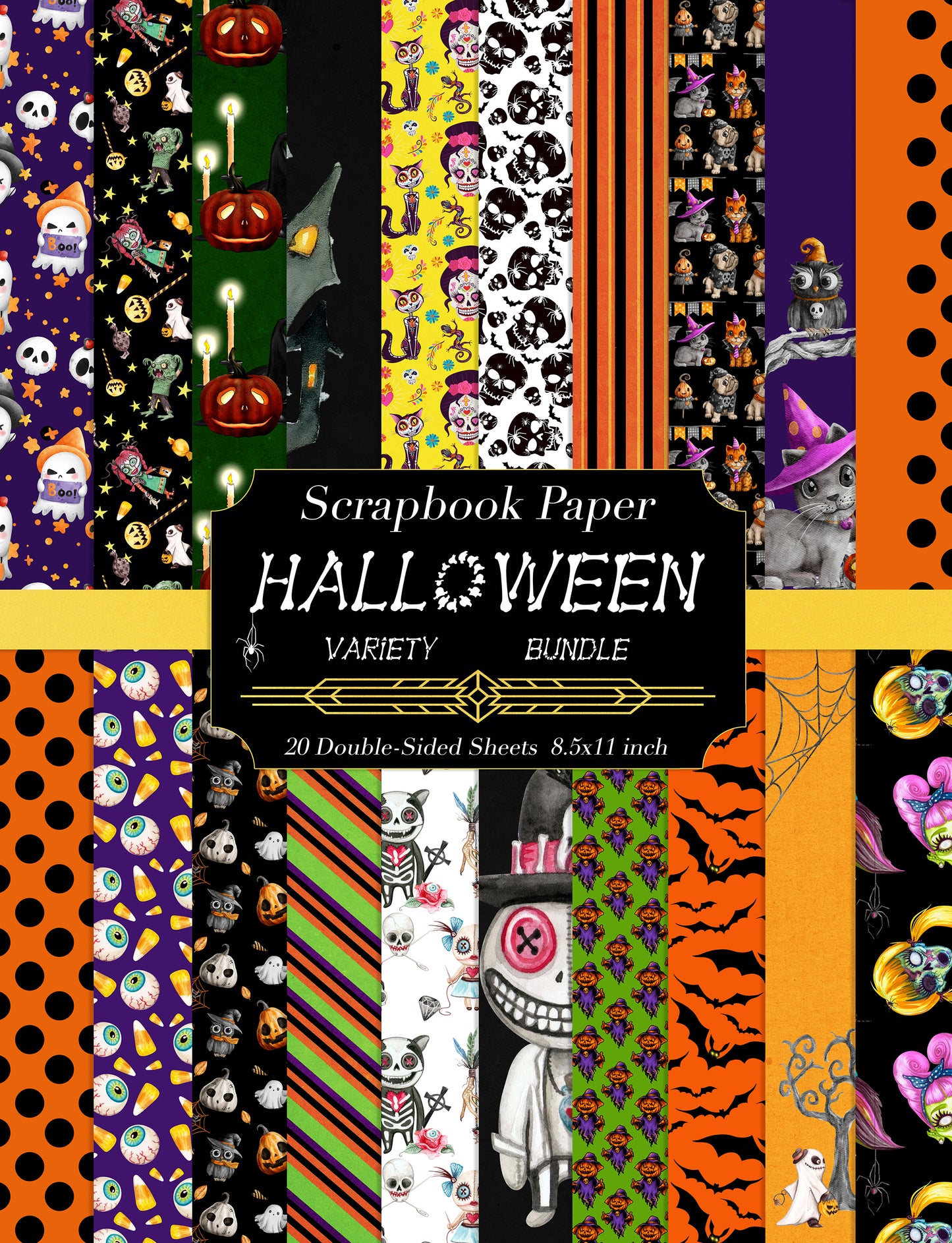 Halloween Collage & Scrapbooking Bundle