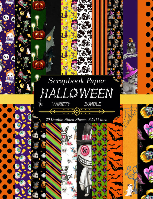 Halloween Collage & Scrapbooking Bundle