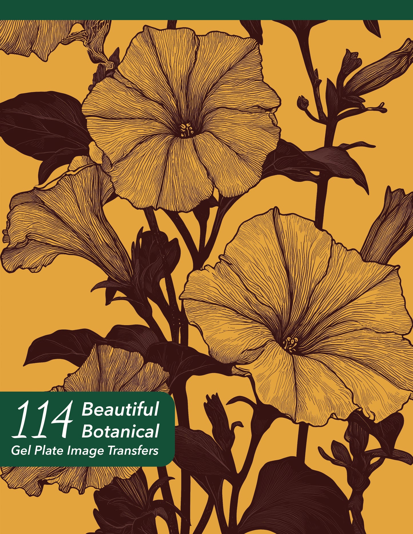 114 Beautiful Botanical Gel Plate Image Transfers