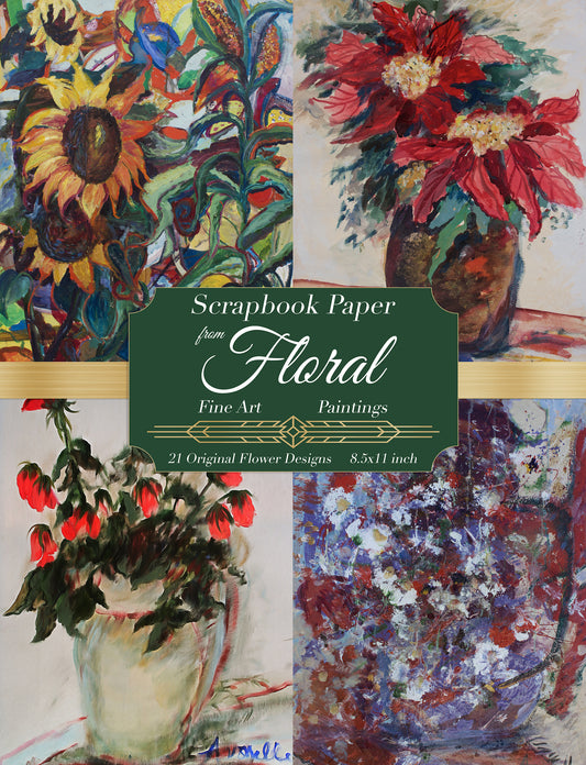 Floral Fine Art Paintings for Collage, Scrapbooking and Beyond